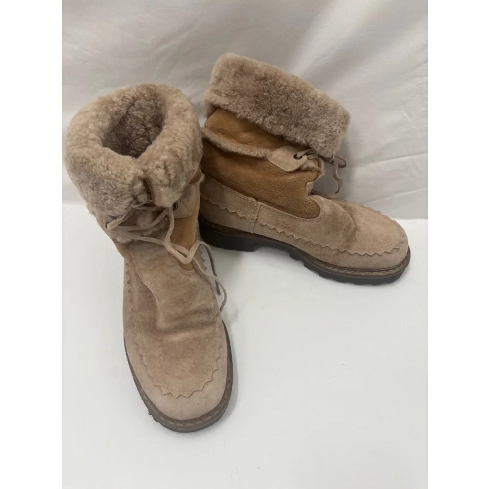 Women's Blondo Beige Suede Boots Size 6.5